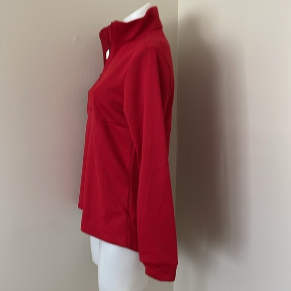 (NWT) Adidas Aeroready Women’s 1/4 Zip Pullover in Red, Small - Picture 12 of 17